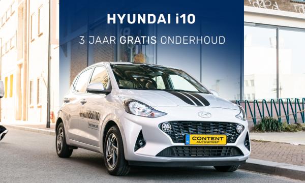3 jaar gratis onderhoud bij aanschaf Hyundai i10