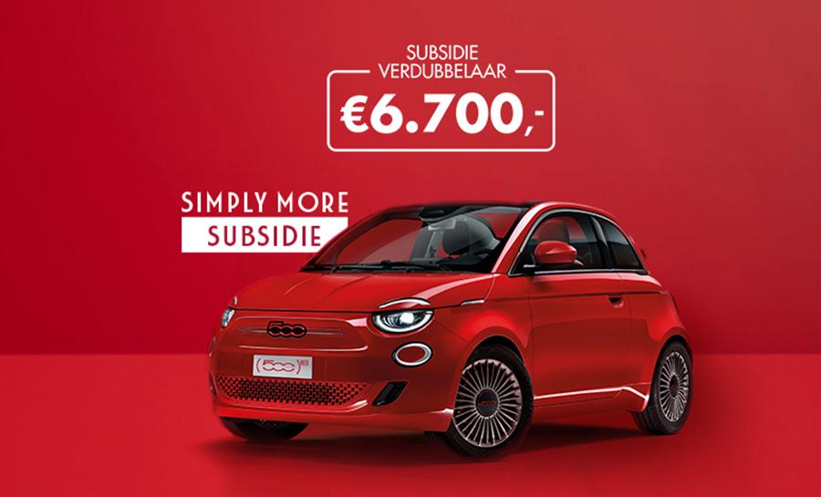 Fiat 500E Subsidie verdubbelaar