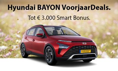 De Hyundai BAYON nu met € 3.000 Smart Bonus