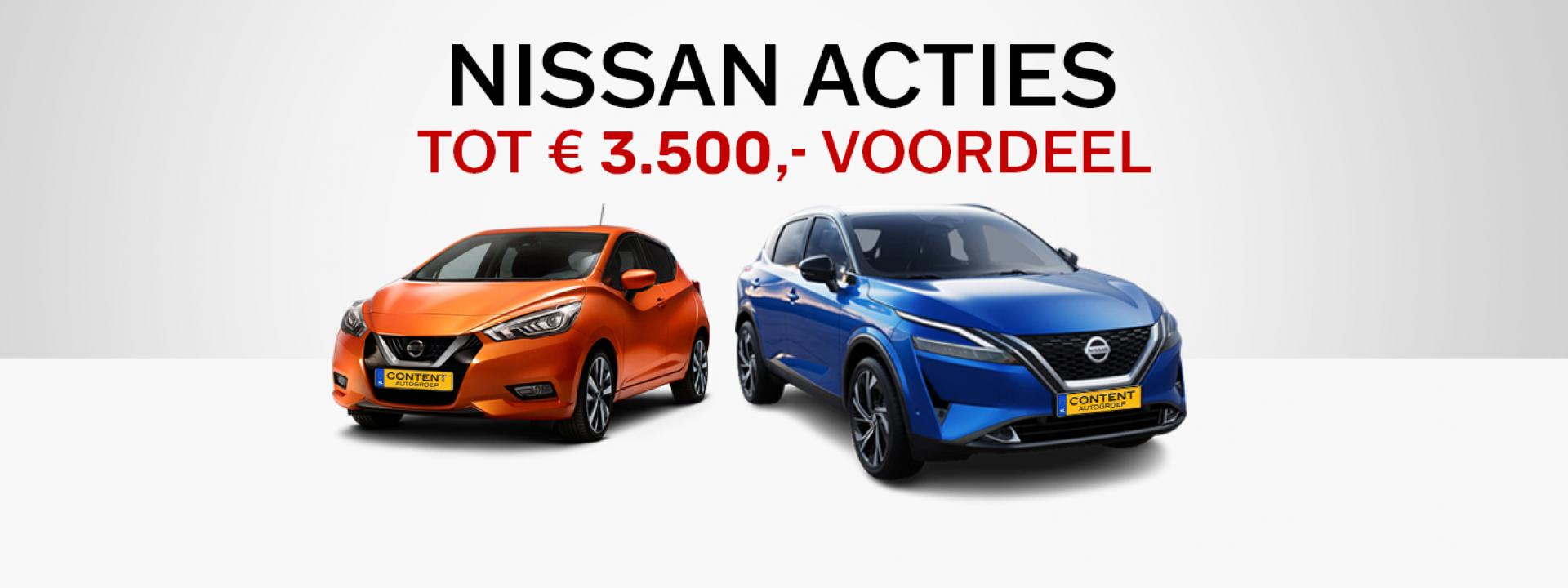 Nissan acties | tot € 3.500,- voordeel